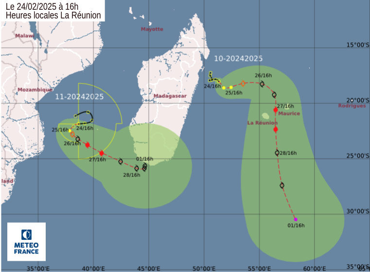 La Réunion placée en pré-alerte cyclonique La Réunion placée en pré-alerte cyclonique
