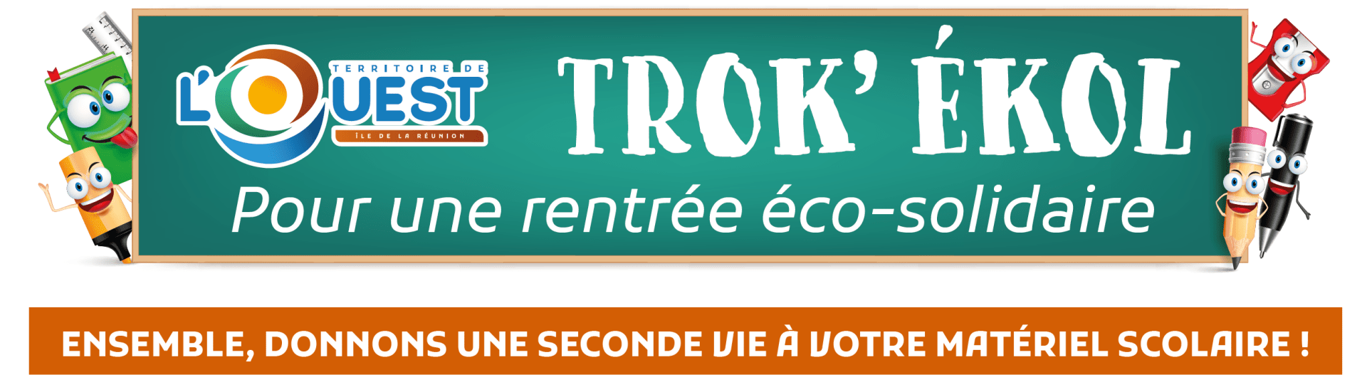 Trok’Ékol 2026 : préparez la rentrée tout en donnant une seconde vie aux fournitures scolaires ! Trok’Ékol 2026 : préparez la rentrée tout en donnant une seconde vie aux fournitures scolaires !
