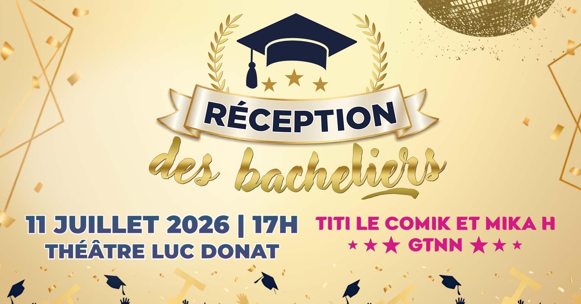 Réception des bacheliers 2026 : inscrivez-vous à la cérémonie organisée par la Ville du Tampon Réception des bacheliers 2026 : inscrivez-vous à la cérémonie organisée par la Ville du Tampon