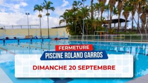 Fermeture exceptionnelle de la piscine Roland-Garros le 20 septembre 2026